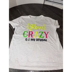 GAP GLOW CRAZY ITS‎ MY BIRTHDAY WHOTE TOP SIZE XS
